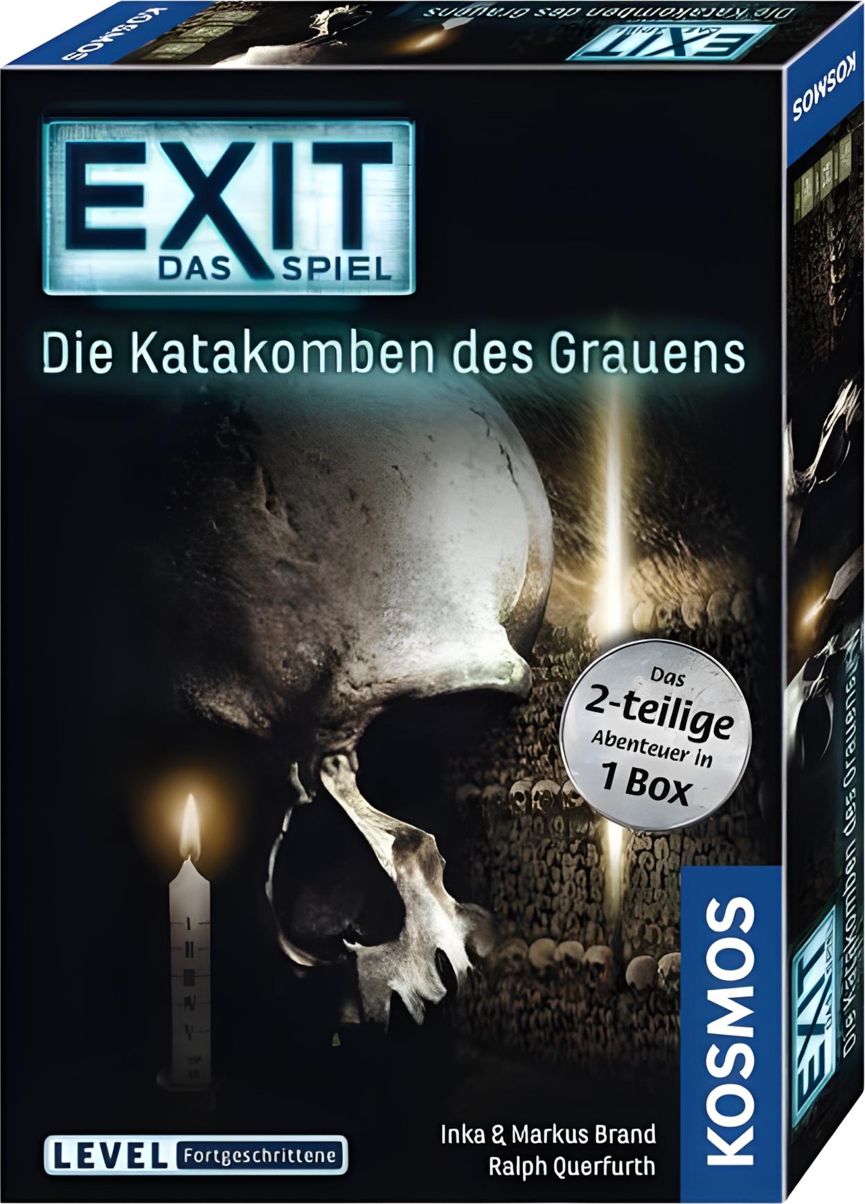 EXIT – Die Katakomben Des Grauens – 2-in-1 Escape-Room-Spiel Für Fortgeschrittene – Für 1-4 Spieler Ab 16 – Von KOSMOS