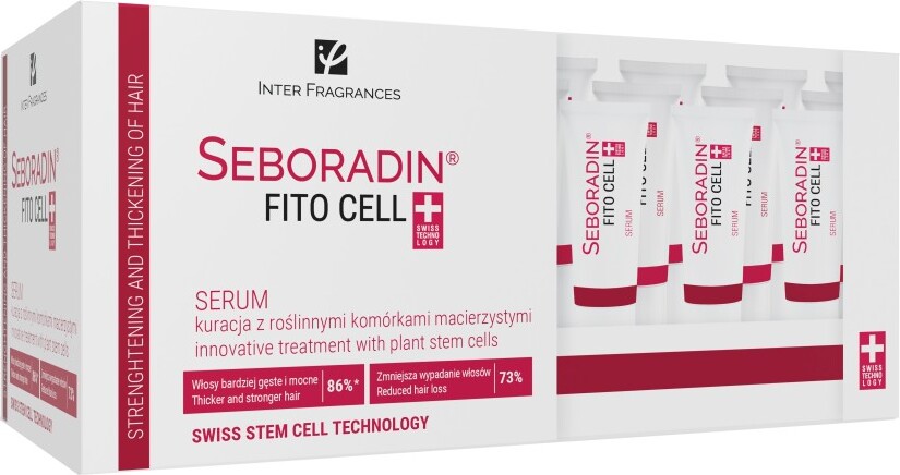 Seboradin Fito Zellserum - Haarwuchs-Stimulator mit Stammzellen, 15 Ampullen à 6 g