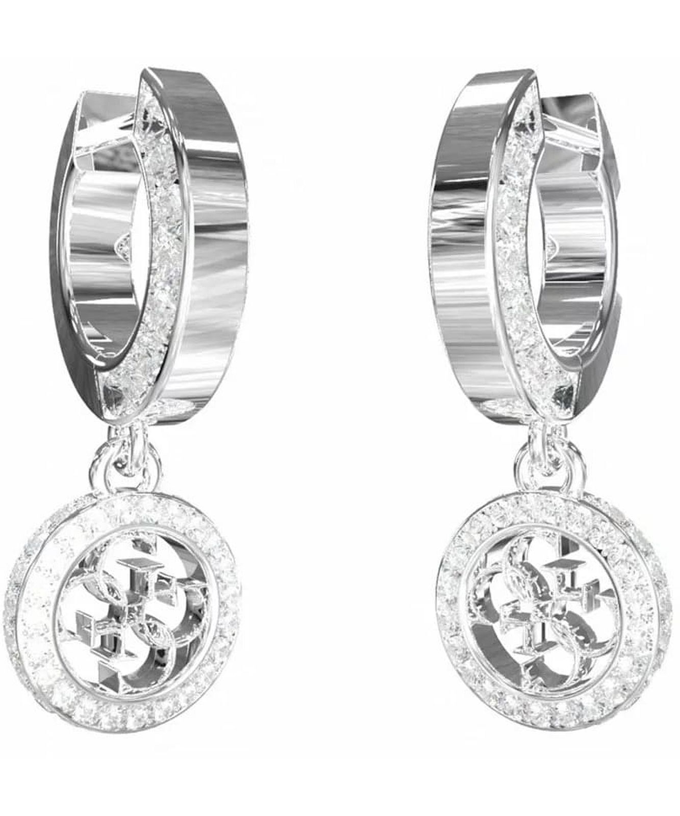 Guess JUBE04165JWRH Orecchini Da Donna A Cerchio 4G Huggies guess-jube04165jwrh-orecchini-da-donna-a-cerchio-4g-huggies