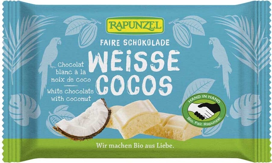 RAPUNZEL Weiße Schokolade mit Kokosstückchen 100g 6er Pack