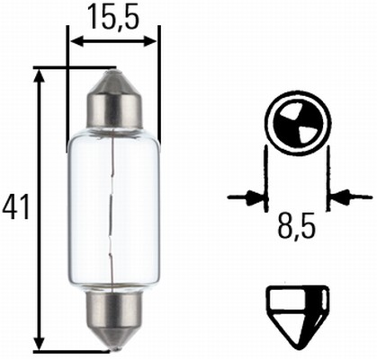 HELLA Ersatzglühbirne für Rückfahrlicht 8GM 002 091-261