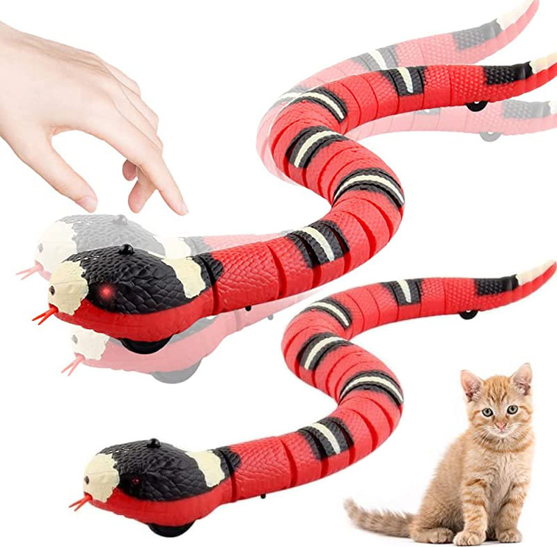 Wusel Wurm Katzenspielzeug Mit Saugnapf - Intelligentes Bewegungs-Spielzeug Für Wohnungskatzen