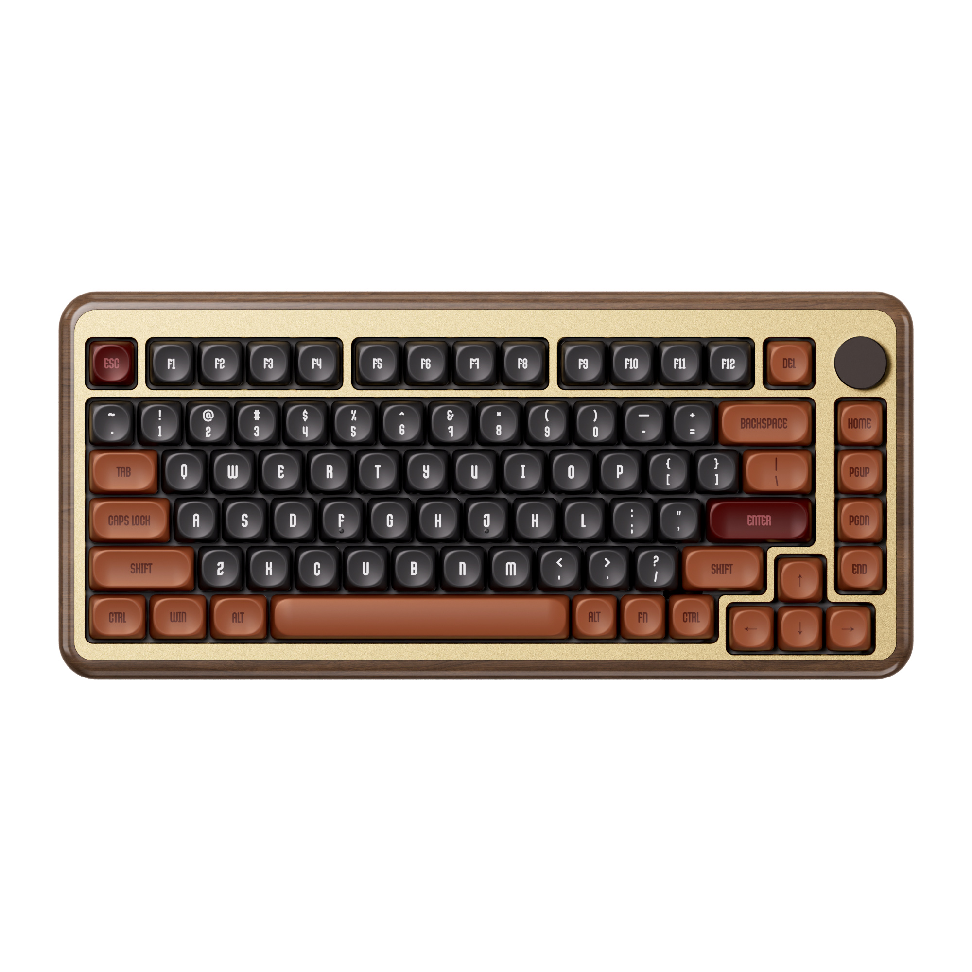 AKKO MU02 Mechanische Tastatur aus Holz 75 % Layout ( Herbst, 40g Linearschalter