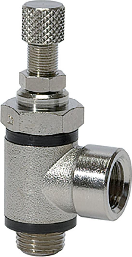 Riegler Drosselventil, beidseitige Drosselung (B) G 1/2 IG, G 1/2 337.012-1/2