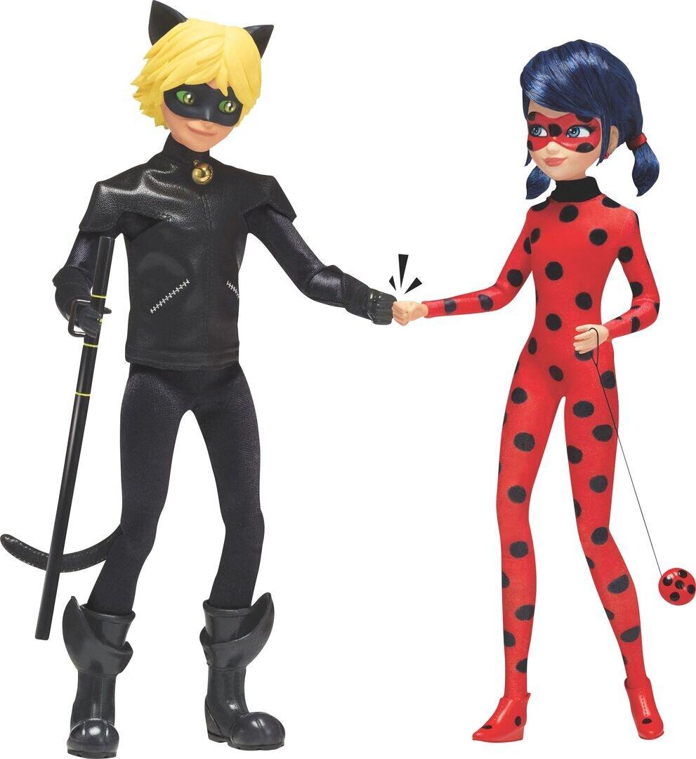 Bandai Miraculous Chibi Cat Noir Plüschtier – 15 Cm, Superweich, Kuscheltier