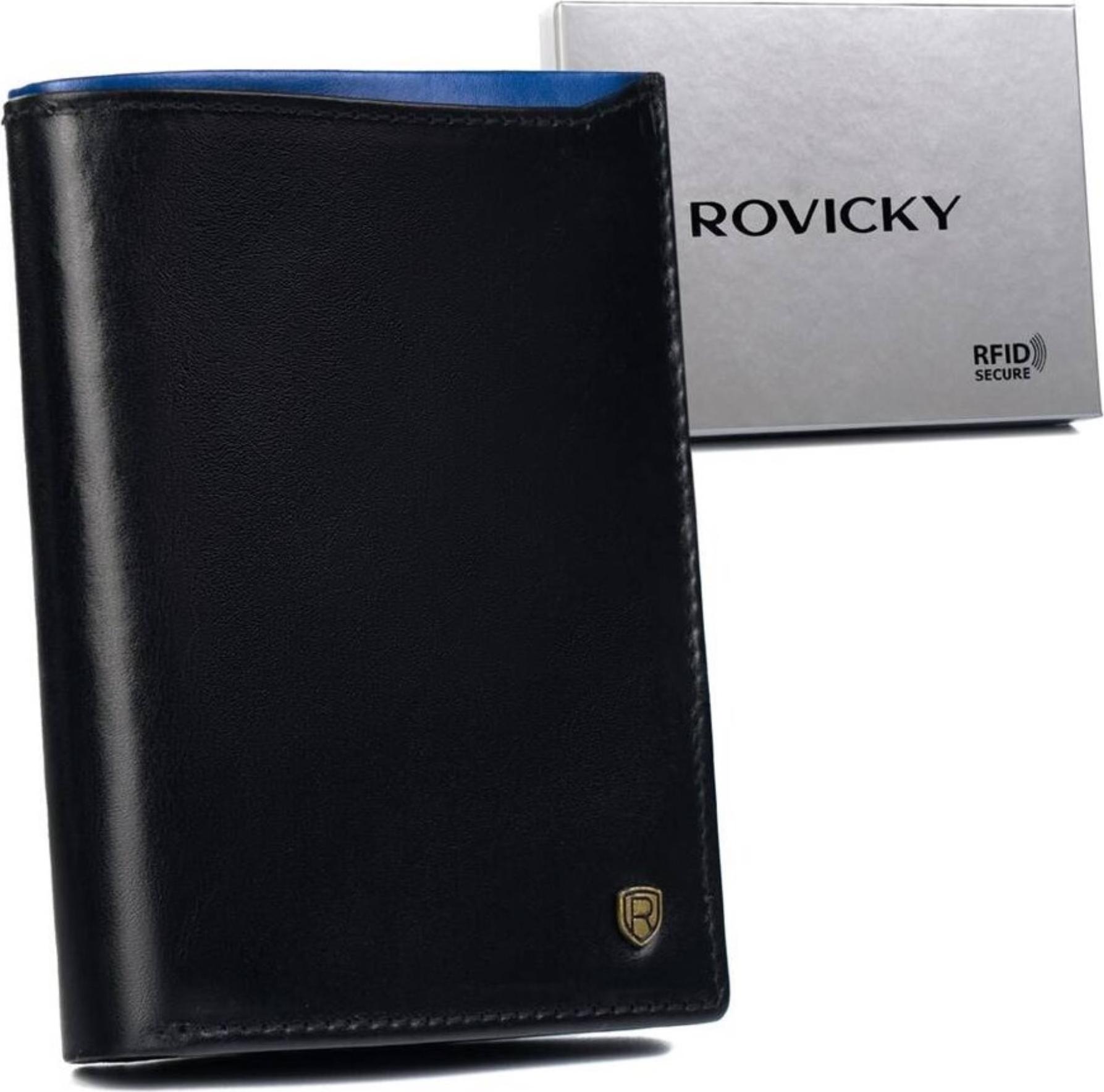 Rovicky Herren-Ledergeldbörse mit Platz für eine Zulassungsbescheinigung DHN4RVT6887