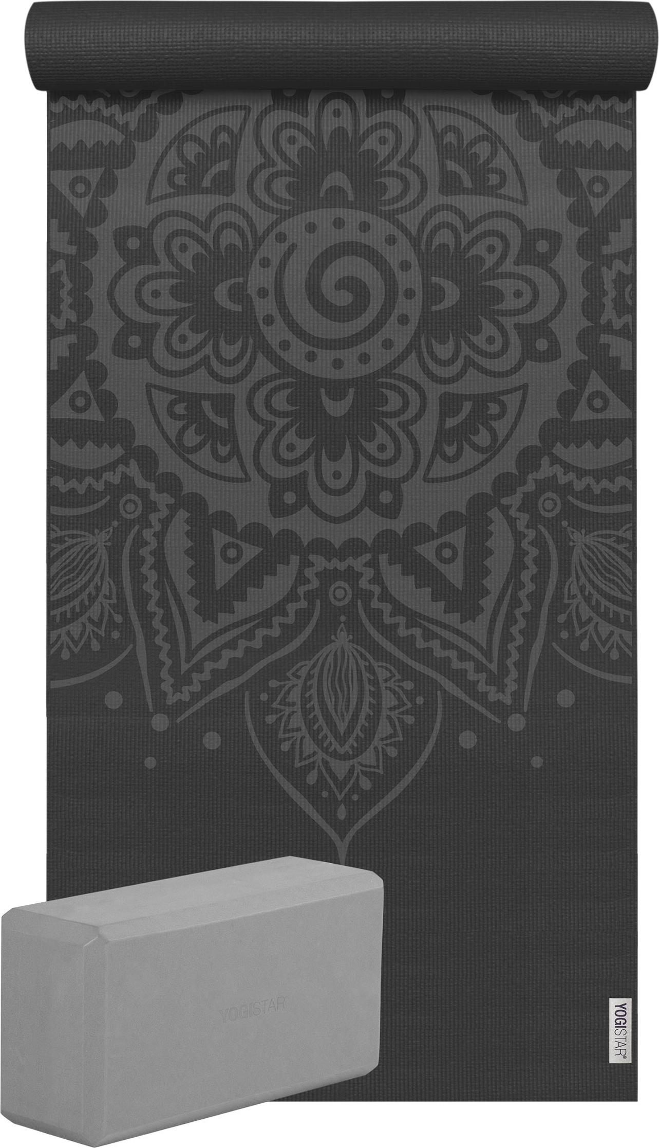 Yogistar Yoga-Set Starter Edition - spiral mandala (Yogamatte + 1 Yogablock) 124553