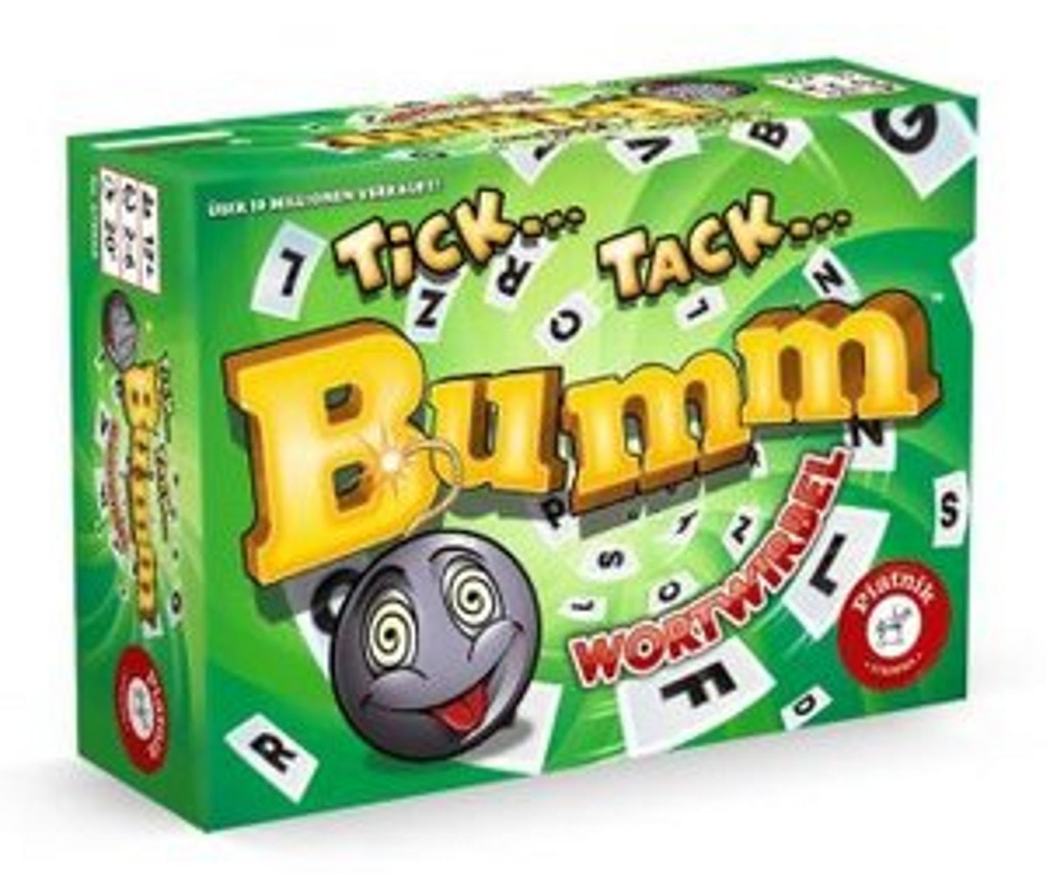 Piatnik Tick Tack Bumm Wortwirbel Kartenspiel ab 12 Jahre Spieler 2-6 Teamspiel Timer 673863