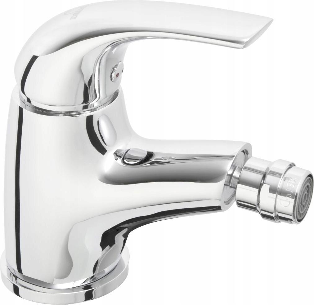 Diamond Bidetarmatur Ibiza in Chrom, moderne Linie, mit wassersparendem Strahlregler