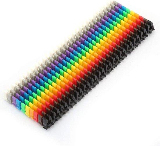 OEM Nummerbuismarkering Kleurrijk Nummerbuisdraad Clip voor Vaste Kabels (150 stk KCM 1,5 mm 1,5 vierkant) 2026