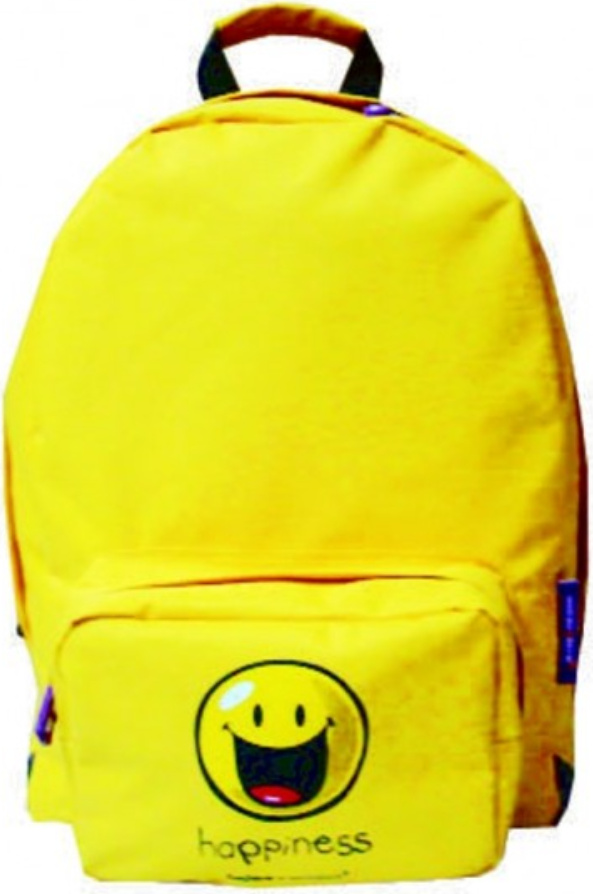 AS4HOME Rucksack Smiley Happy Colors - gelb 3/8/E - Smiley