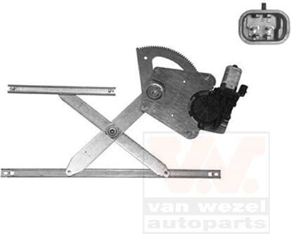 VAN WEZEL Regulátor okien s elektromotorom predný ľavý pre CHEVROLET Aveo / Kalos