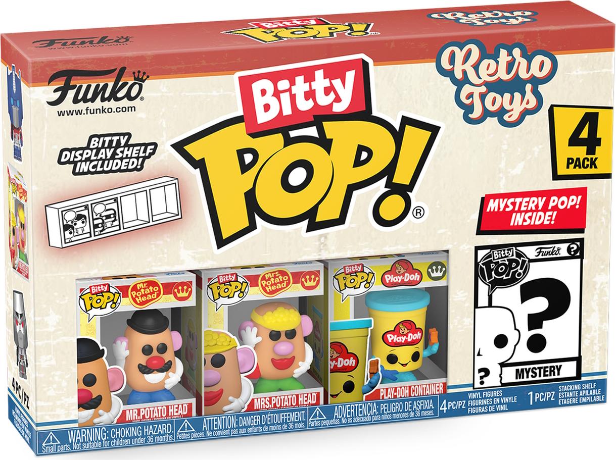 Retro Toys - Mr. Potato Head Mrs. Potato Head Play-Doh Container Bitty Pop! Funko 122