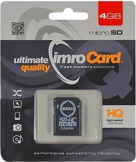 SPEICHERKARTE IMRO microSD 4GB mit Adapter SD class 10 UHS P5950