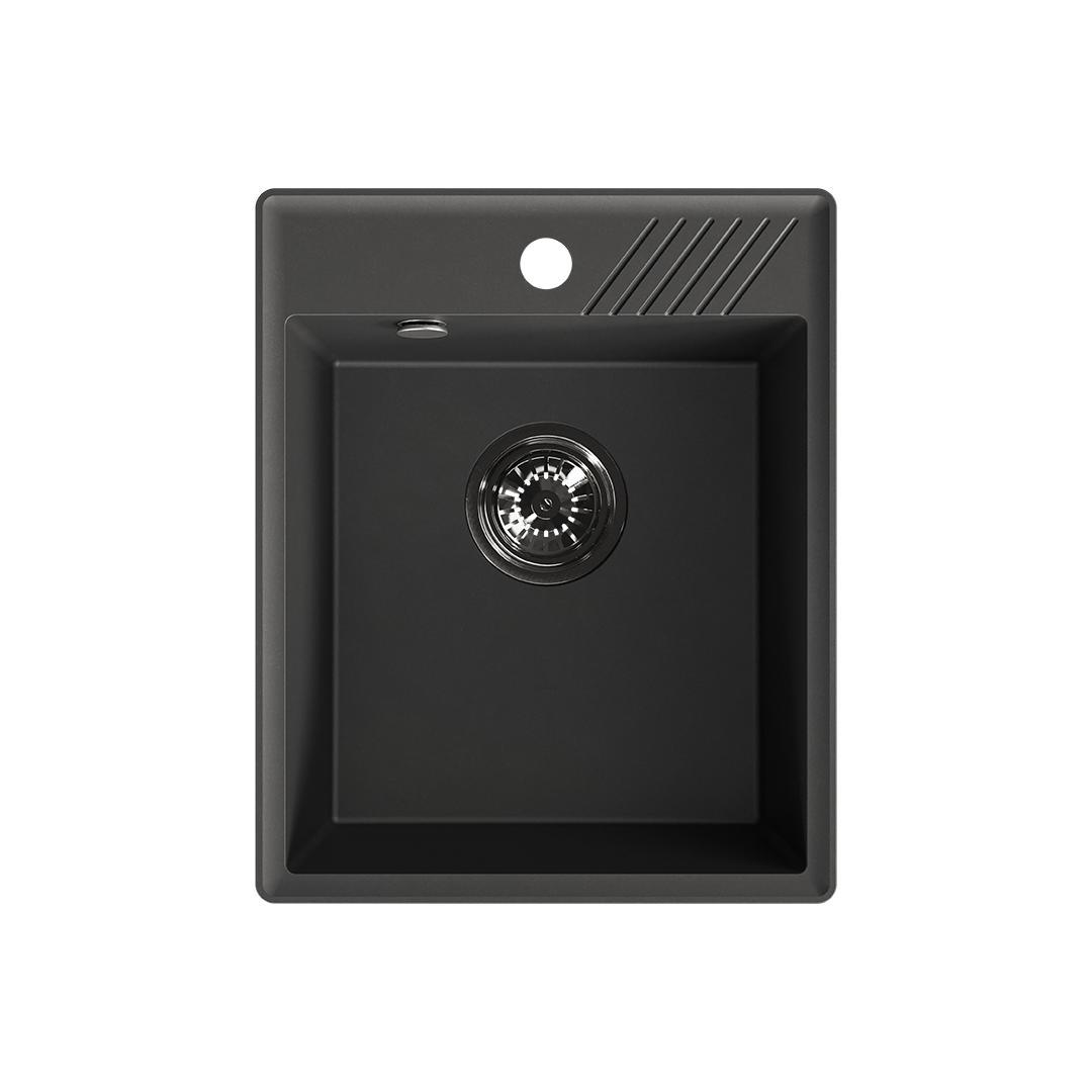 Kuchinox Schwarz Granitspüle 1 Becken Breite 394 mm Länge 485 mm SPH_710Y