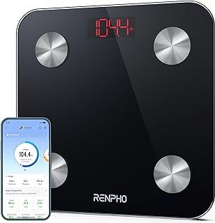 Akhan RENPHO Personenwaage Digital 2025, Körperfettwaage Mit Körperfett und Muskelmasse mit APP 180kg, Waage Personen Bluetooth Körperwaage für Körperfett, BMI, Gewicht, Wasser und Muskelmasse 174833636