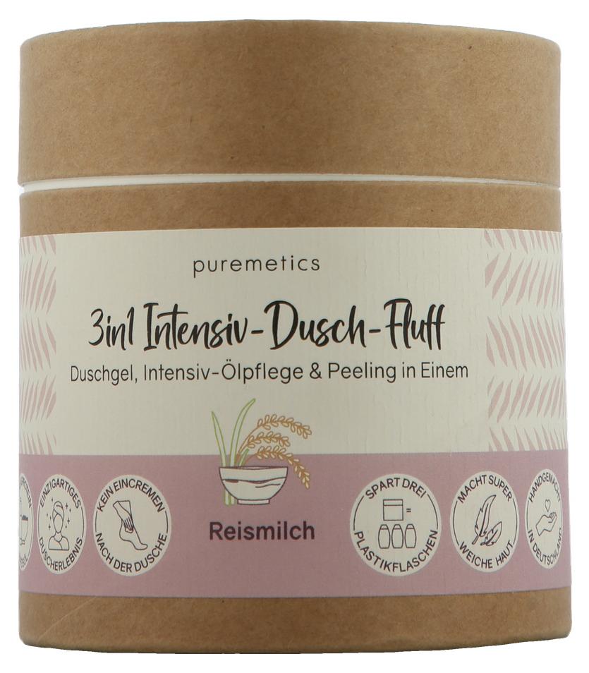 puremetics 3in1 Intensiv-Dusch-Fluff Reismilch (300 g) P-IDF-002