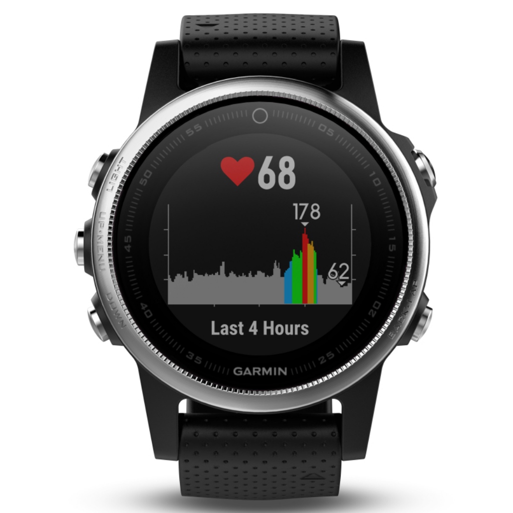Garmin Fenix 5S čierna strieborná