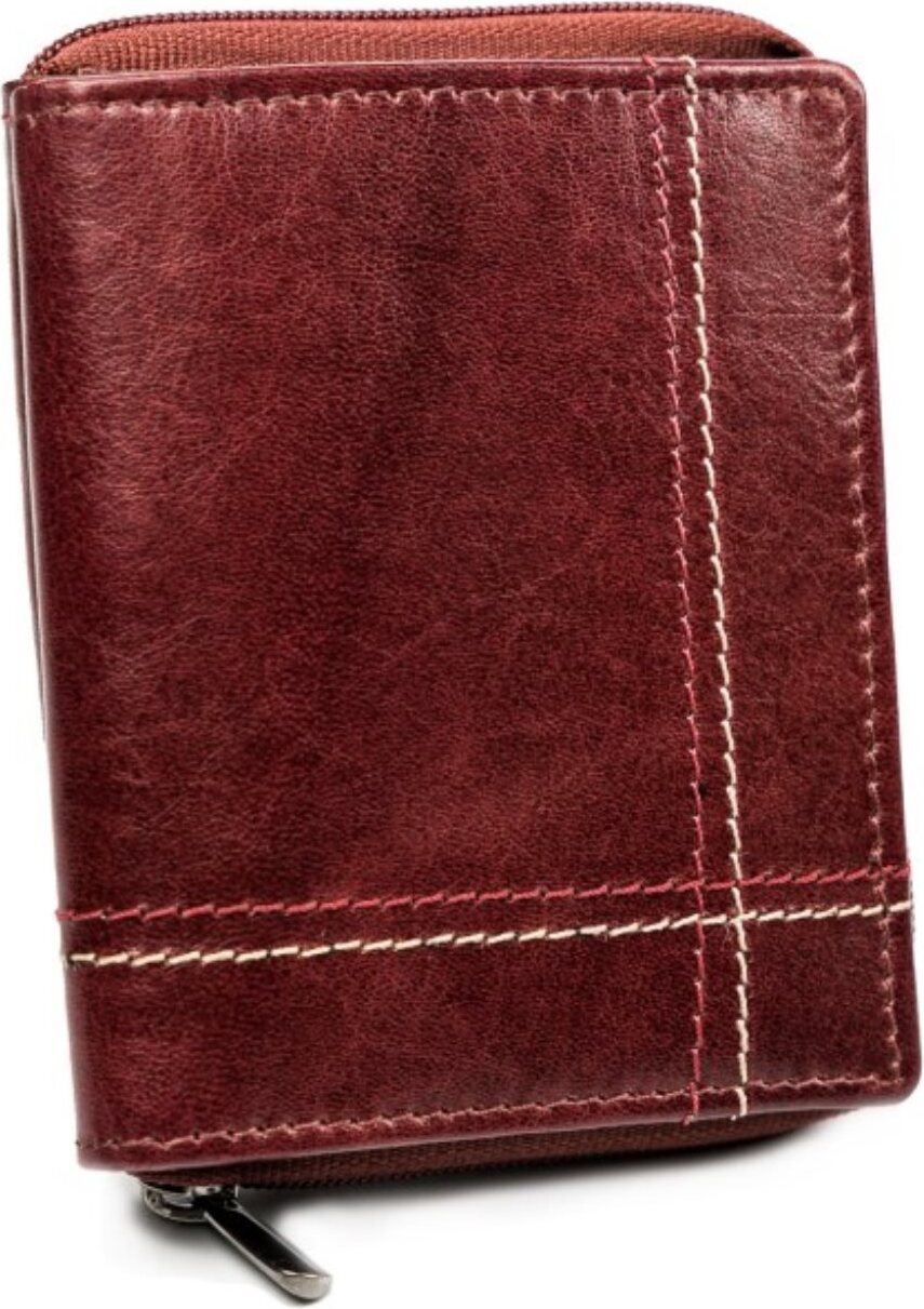 Always Wild | Herren-Kartenetui, aus Naturleder, Rotwein, 9x11.5 cm rovicky80690