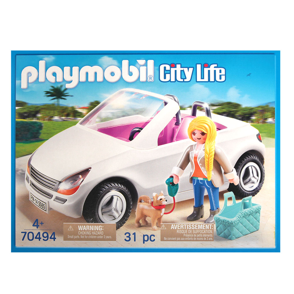 Playmobil City Life 70494-estilosa convertible/mujer con auto-nuevo/en el embalaje original