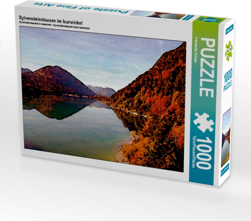 Calvendo Sylvensteinstausee im Isarwinkel 1000 Teile Puzzle quer 640x480mm, Küster Friederike; 7311319