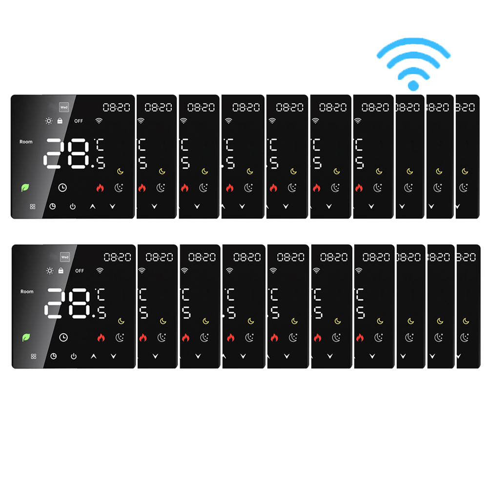 20X Smart WiFi termostat 3A ohrev vody digitálny izbový termostat podlahové kúrenie programovateľný vnútorný teplomer, kompatibilný s Amazon Google Home