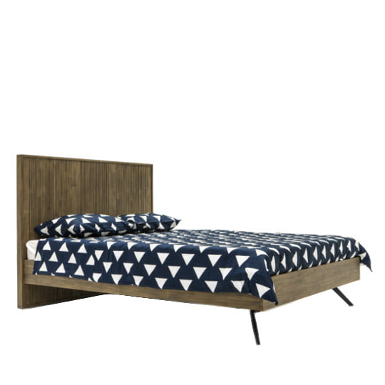 Livin Hill Massa MASK01 Modern Vintage Bett 180cm aus Akazienholz, teilweise montiert