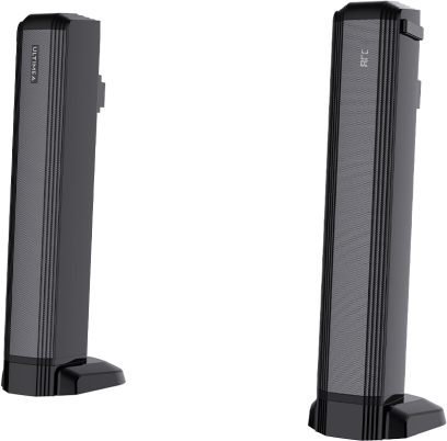 99dB Verzerrung: < 86dB Maximaler Schalldruckpegel (SPL): > "ULTIMEA Soundbar für TV Geräte, teilbare 2-in-1 Soundbar 100W Bluetooth 5.3, TV-Lautsprecher mit 3