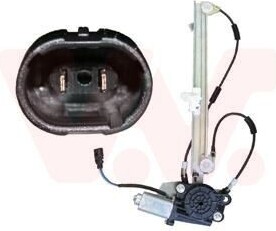 VAN WEZEL Regulátor okien s elektromotorom vzadu vľavo (4348263) pre Renault