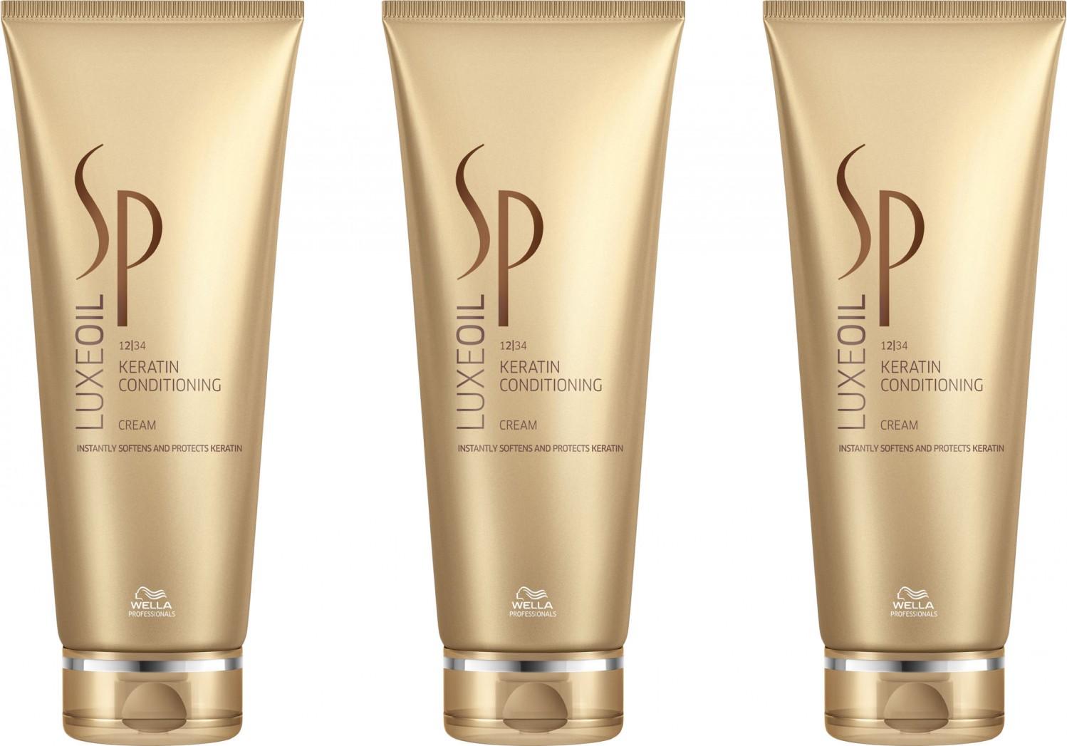 Wella Luxe Oil Keratin Conditioning Creme 3x200 ml