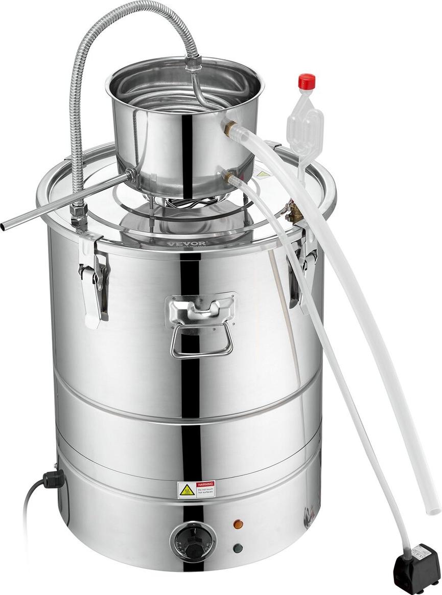 VEVOR Still Water Distiller 9Gal with Thumper Keg & Water Pump EZL-EH-30S-U