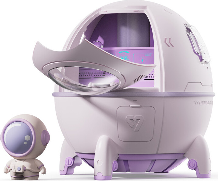 ele eleoption (Lila) Space Capsule Luftbefeuchter Diffusor Luftbefeuchter Home Office Schreibtisch USB Luftbefeuchter
