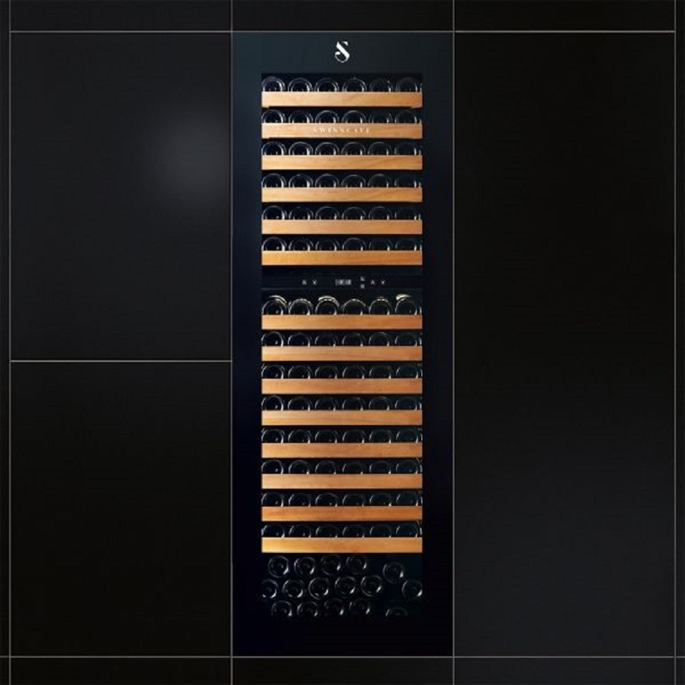 Swisscave Weinkühlschrank WLI-460DF-MIX,2-Zonen Weinkühlschrank für Kücheneinbau, 94 Flaschen, 182cm (H)