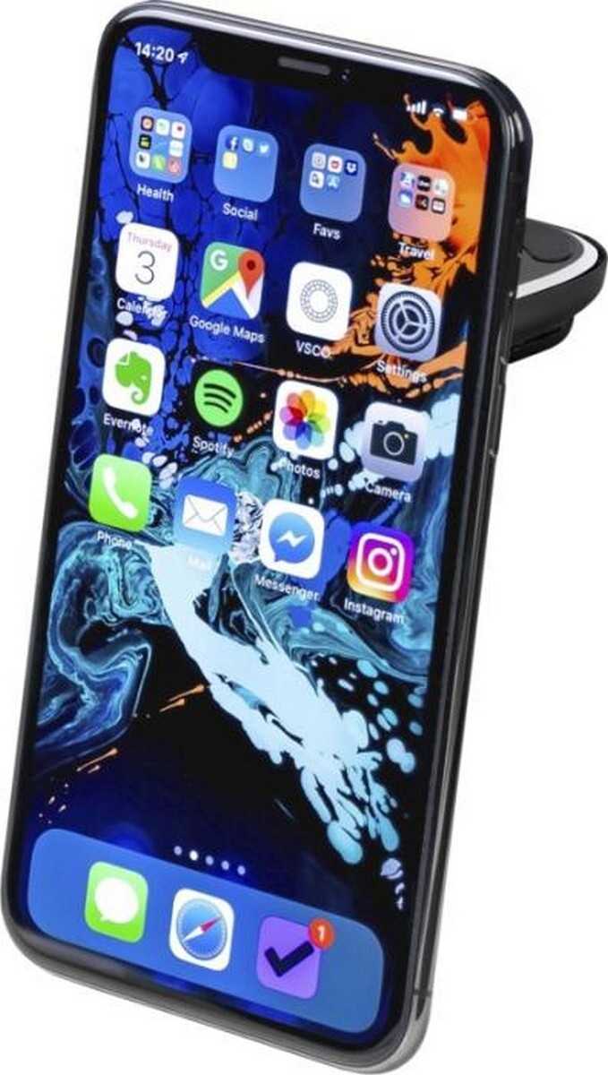Bullet - Držiak na mobilný telefón "Aero" PF4010 (jedna veľkosť) (čierna/biela)