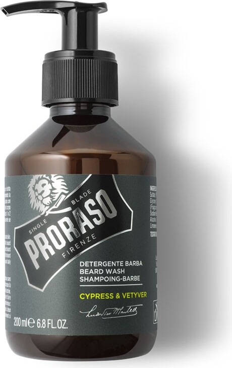 Proraso Cypress And Vetiver Beard Wash šampón na fúzy 200 ml