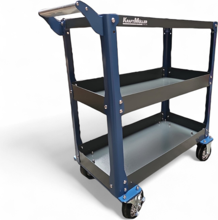 Metall Servicewagen Werkzeugwagen Werkstattwagen 3 Etagen 250 kg