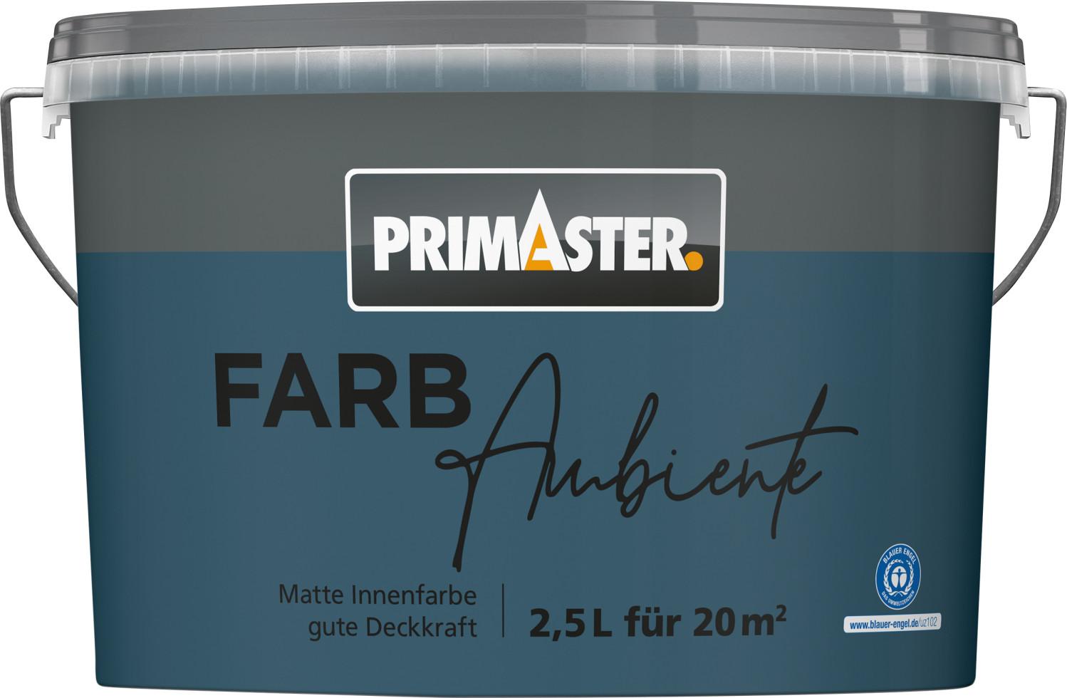 Primaster Farbambiente Wandfarbe matt pazifik 2,5 L