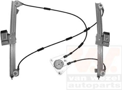 VAN WEZEL Regulátor okien bez elektromotora predný pravý pre SEAT Ibiza IV