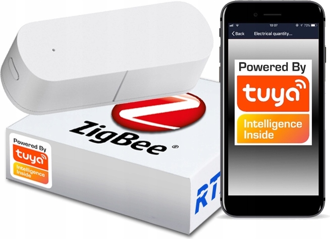 RTX ZigBee-Aufprall-Schwingungssensor TUYA ZigBee v3.0 Erschütterungssensor Tuya Smart Life