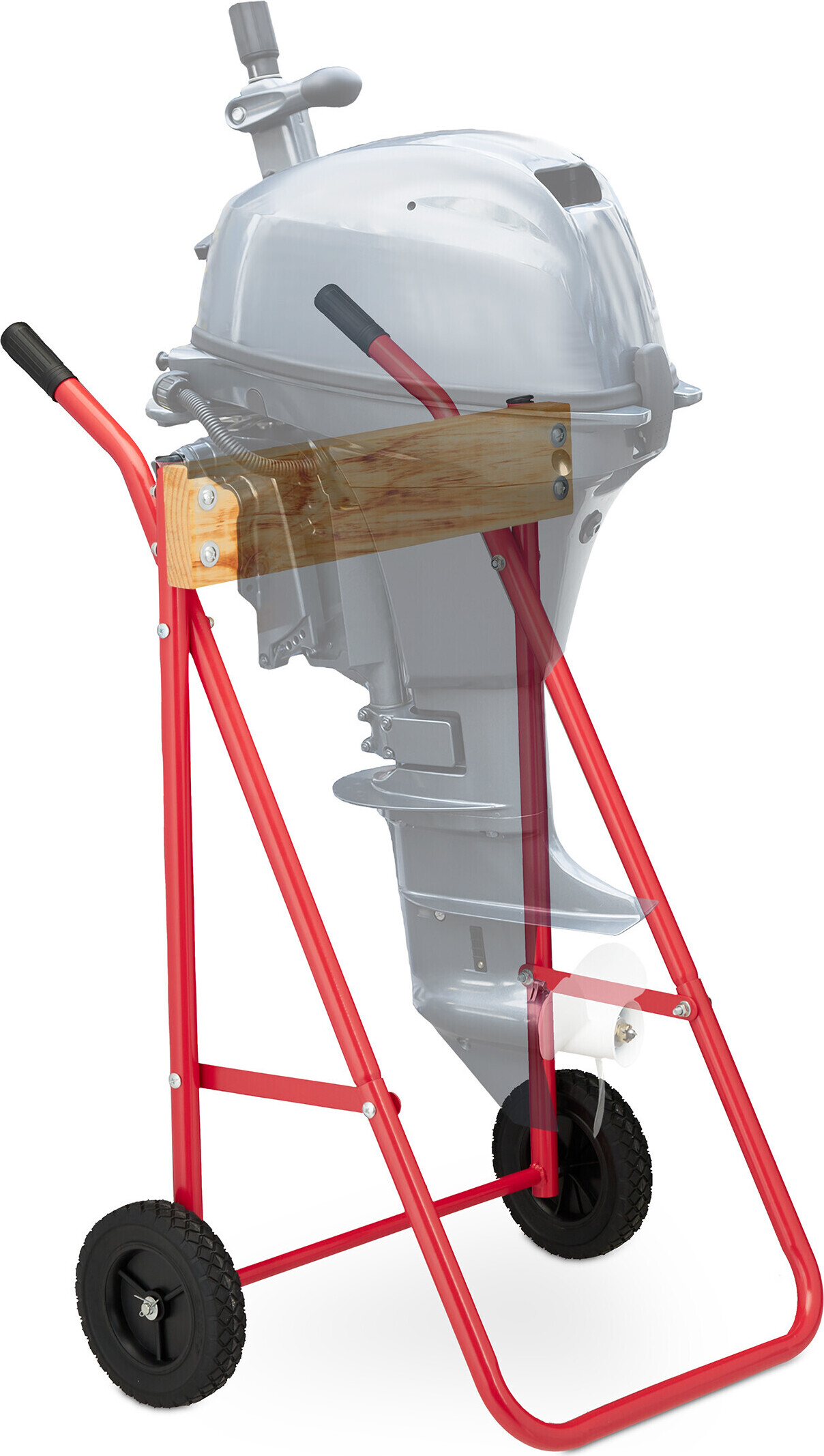 Markenlos Außenbordmotor Trolley - Kurz- und Langstaartmotoren - bis 100 kg - rot 10045469_0