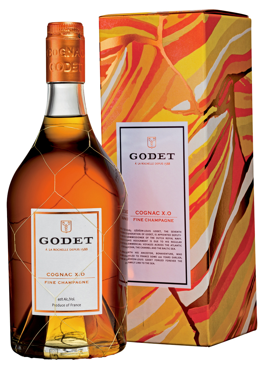 Godet XO 40 Cognac0,7l, Champagne Fine alc