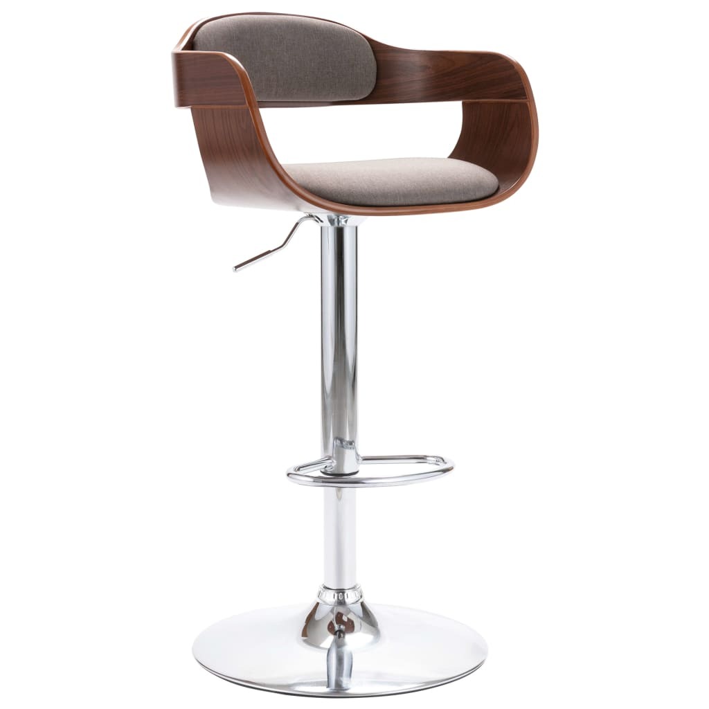 SYFAX™ Barhocker Sperrholz und Taupe Stoff 471287408