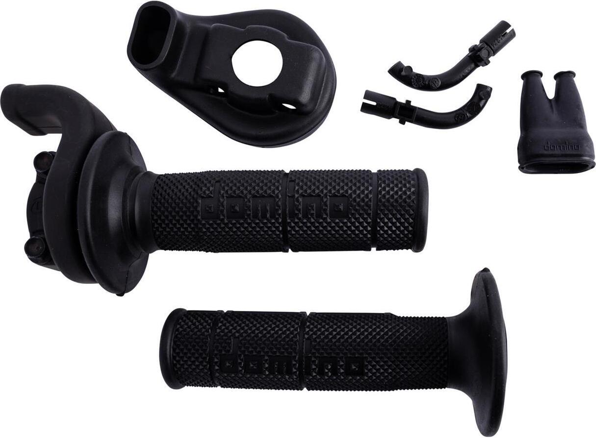 DOMINO Gasgriffarmatur "KRE" Offroad Rac schwarz, inkl. Griffgummis 1150 schwarz