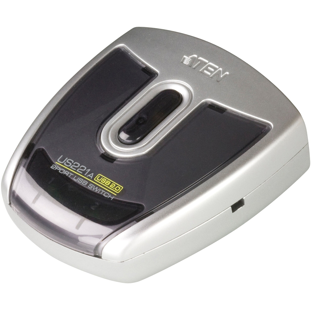 ATEN US221A USB 2.0-Peripheriegeräte-Switch mit 2 Ports