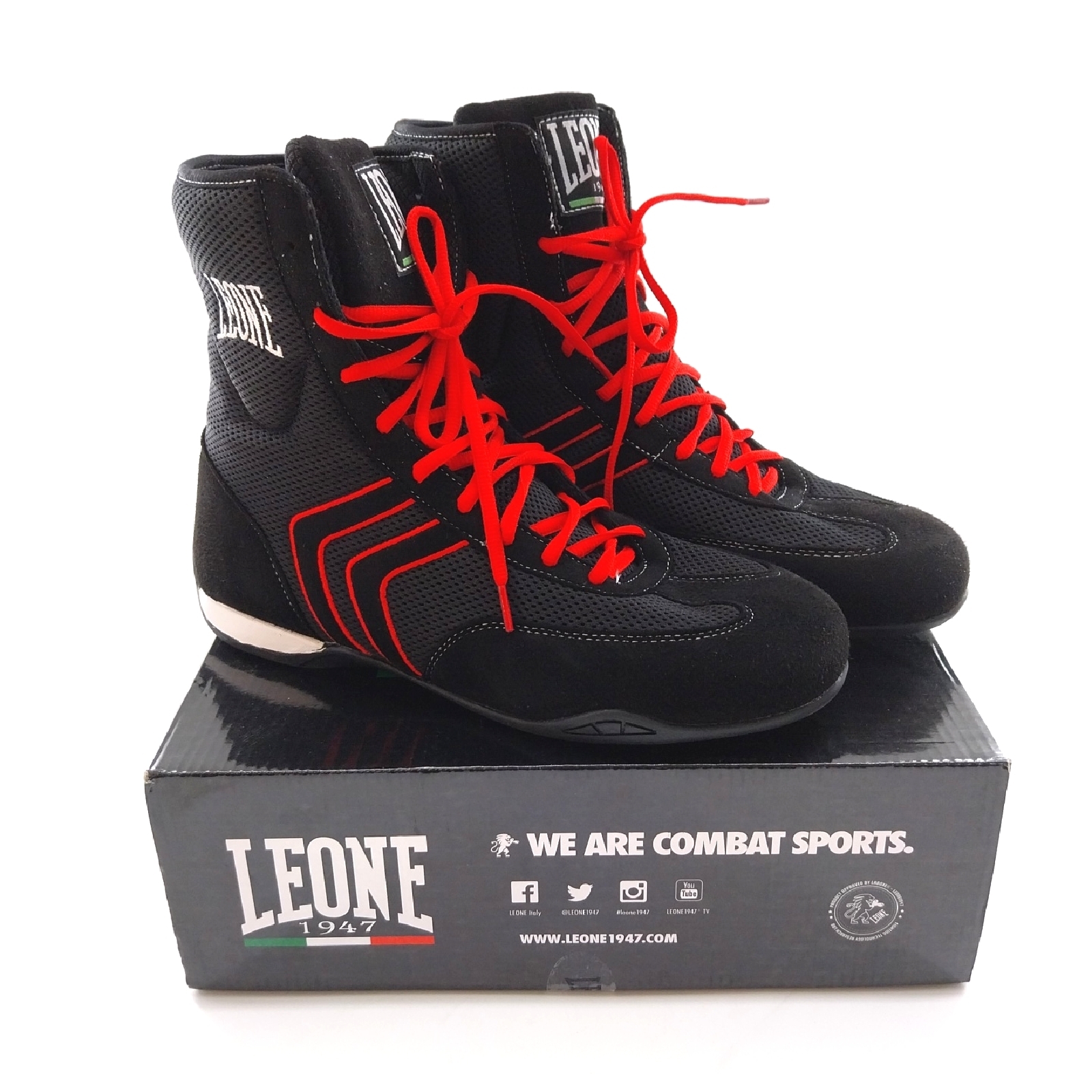 LEONE 1947 Boxstiefel Unisex-Erwachsene Schwarz 44 CL188 CL188-01/044