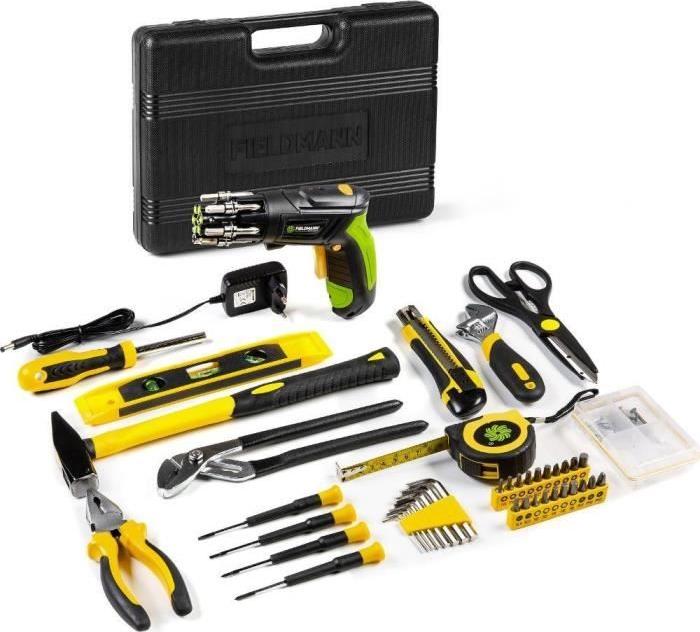 Werkzeugset mit Akkuschrauber - Fieldmann - FDG 5018-108AR FIE8590669330546