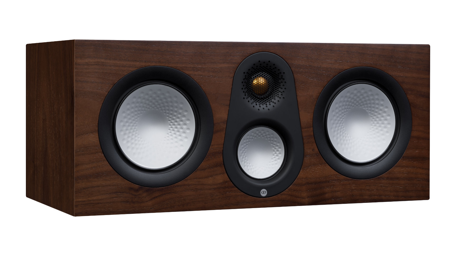 Monitor Audio Center-Lautsprecher Silver C250 7G, Echtholzfurnier Walnuss Natur