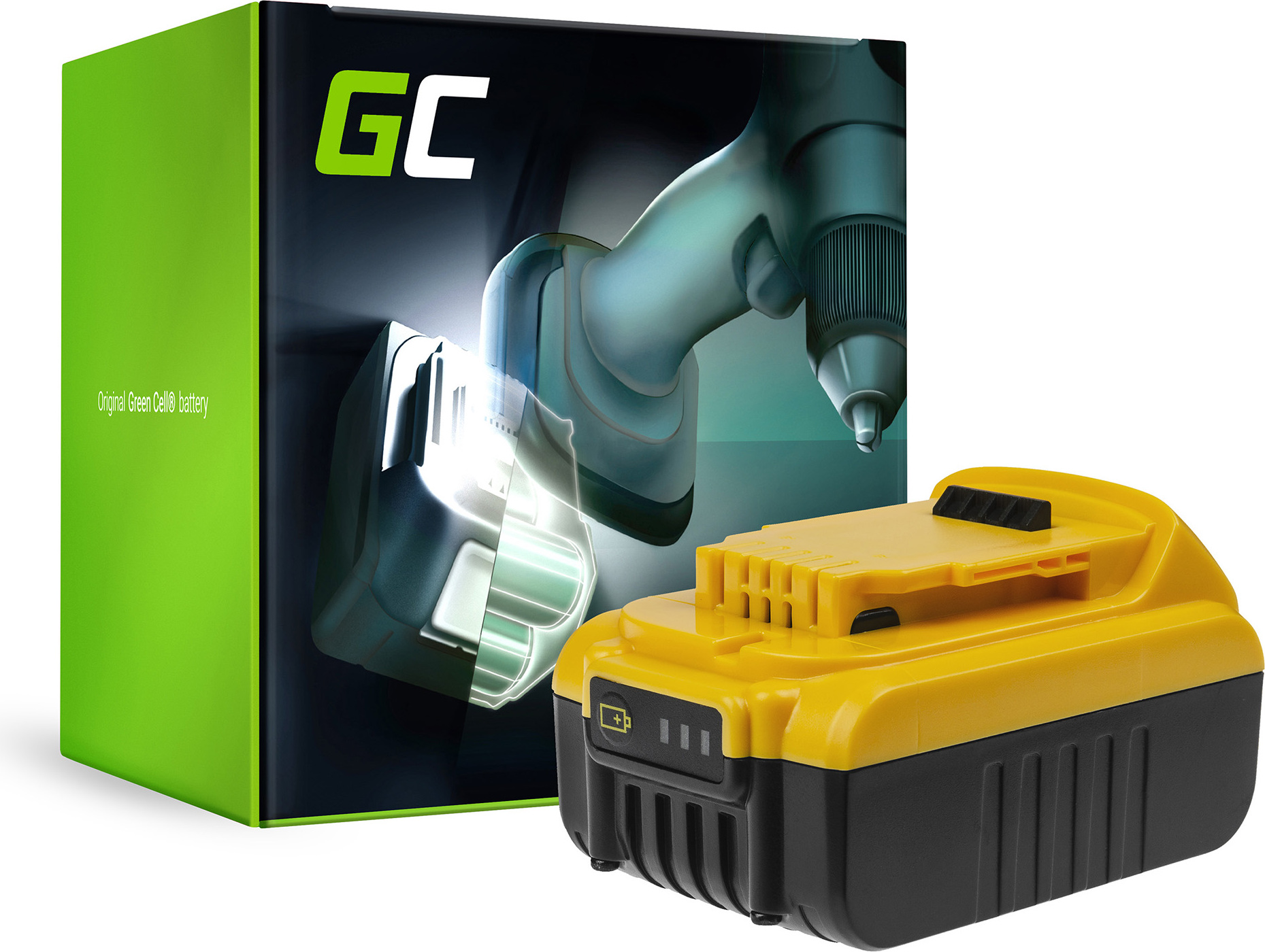 Green Cell GC® (3Ah 14.4V Li-Ion Zellen) DCB140 DCB141 DCB142 DCB143 DCB145 Akku für DeWalt DCB140, DCB141, DCB142, DCD720, DCD730, DCD735, DCD931, DCD936, DCL030 Werkzeug Ersatzakku PT132