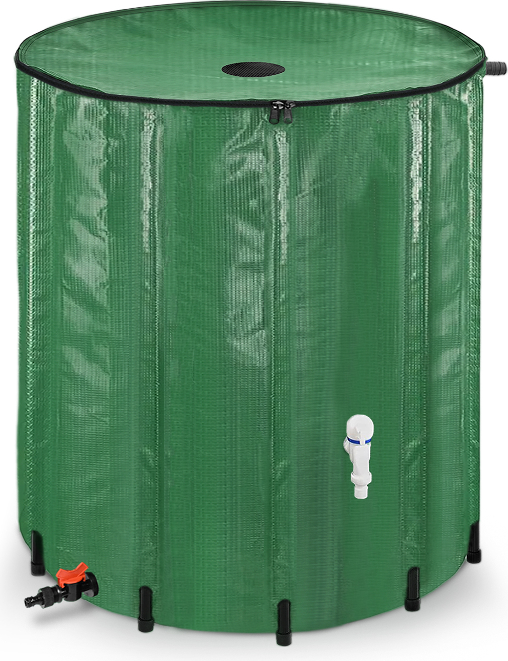LZQ Regenwassertonne Regenwassertank Regentonne Regenwasserfass Wassertank- 750L - mit Hahn Tank Faltbar