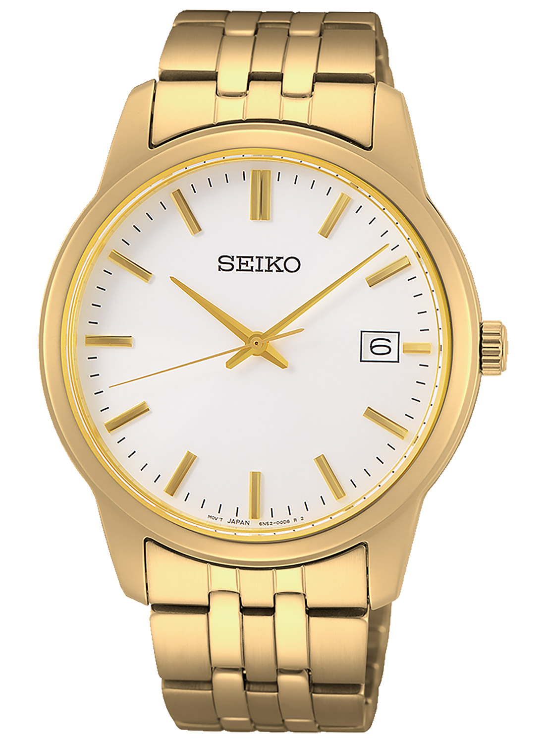 Seiko SUR404P1 Pánske náramkové hodinky Quartz Gold-tone